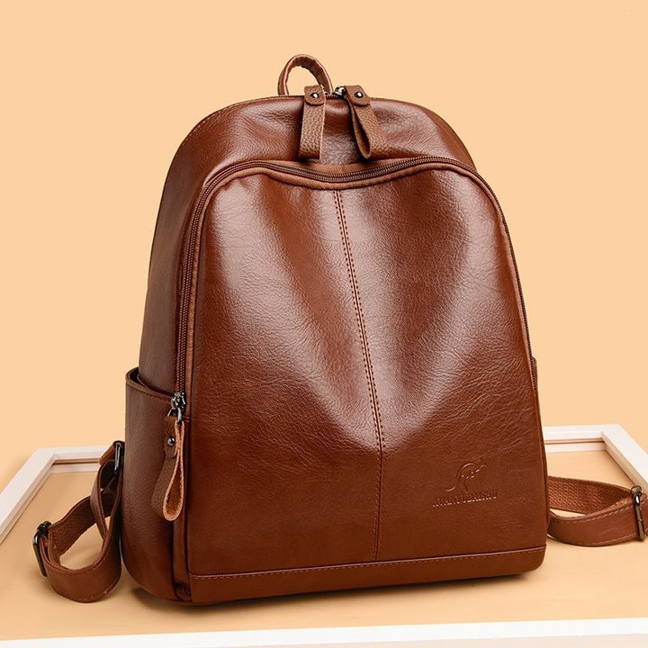 Women's Stylish Leather Backpack Bowlift