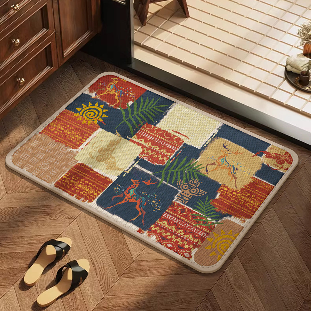 Artistic Patterned Kitchen Mat