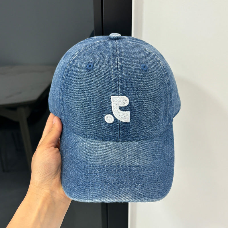 Men's Denim Style Baseball Cap Bowlift