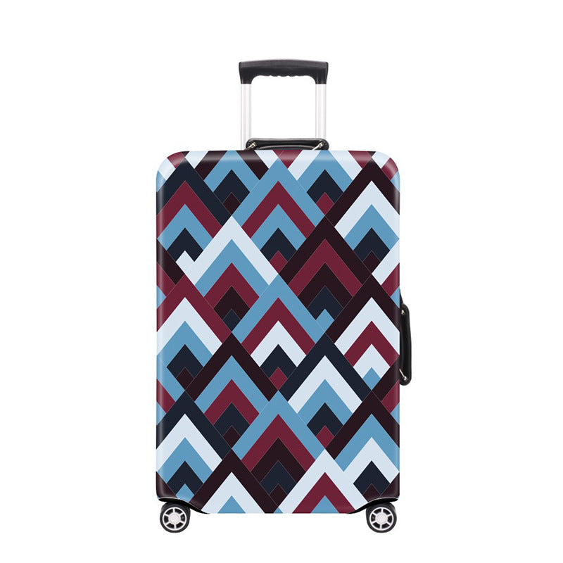 Women's Hard Shell Suitcase with Modern Geometric Design Bowlift