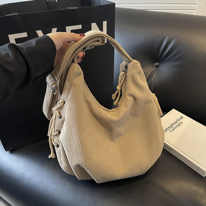 Casual Textured Hobo Bag Bowlift