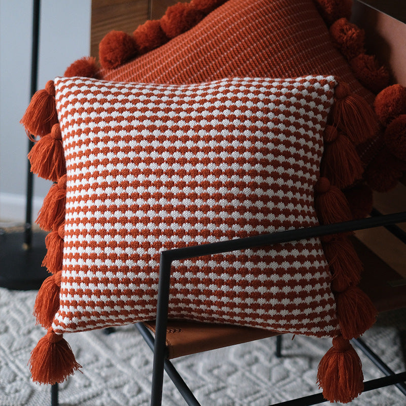 Decorative Pom-Pom Cushion