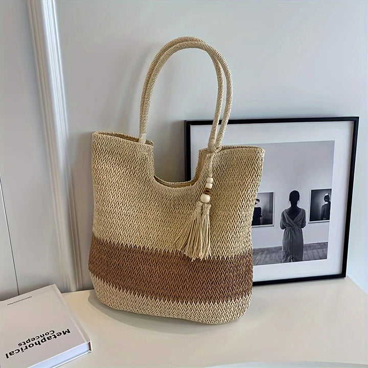 Exclusive and Handmade Beach Bag with Fringes Bowlift