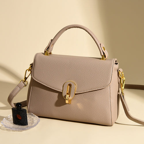 Elegant Structured Top-Handle Handbag Bowlift