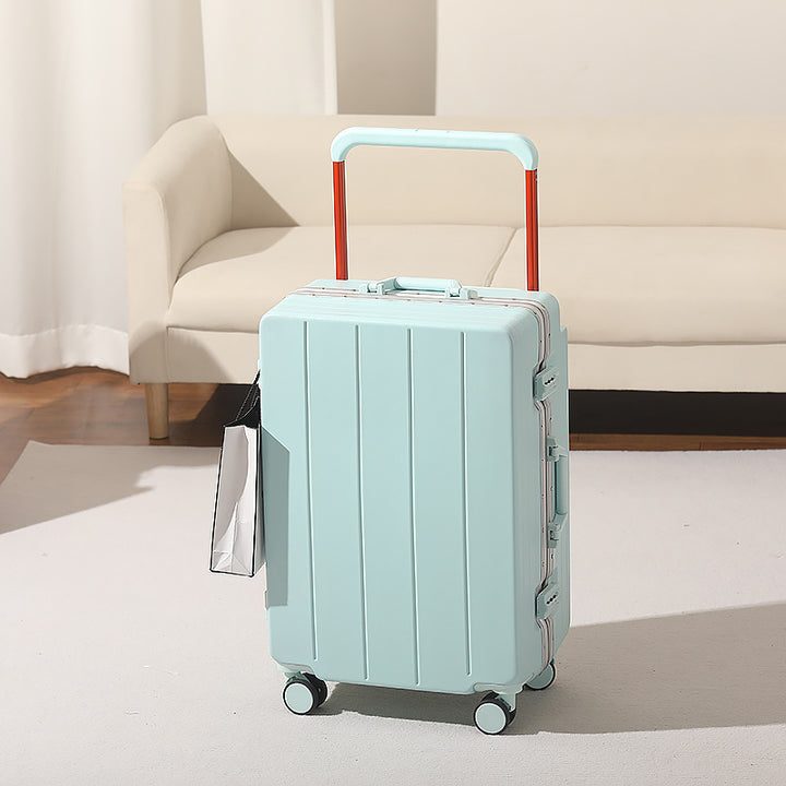 Expandable Travel Trolley Suitcase with Smooth Wheels Bowlift