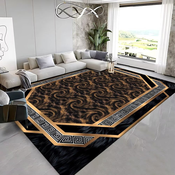 Luxurious Geometric Area Rug Bowlift