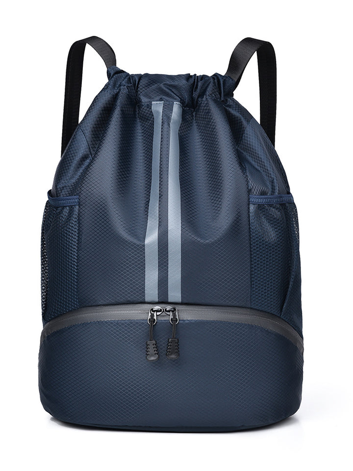 Sporty training backpack with breathable mesh sides and elastic drawstring Bowlift