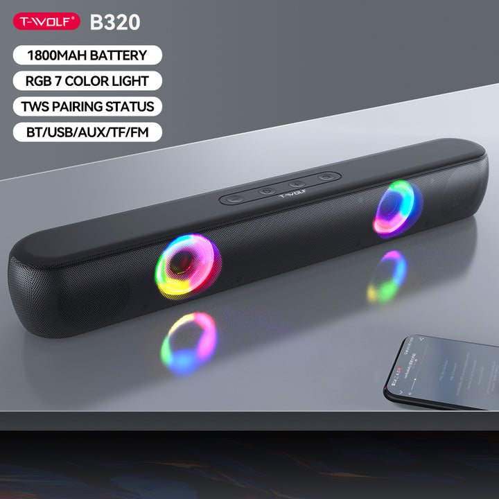Bluetooth Speaker with RGB Lighting Bowlift