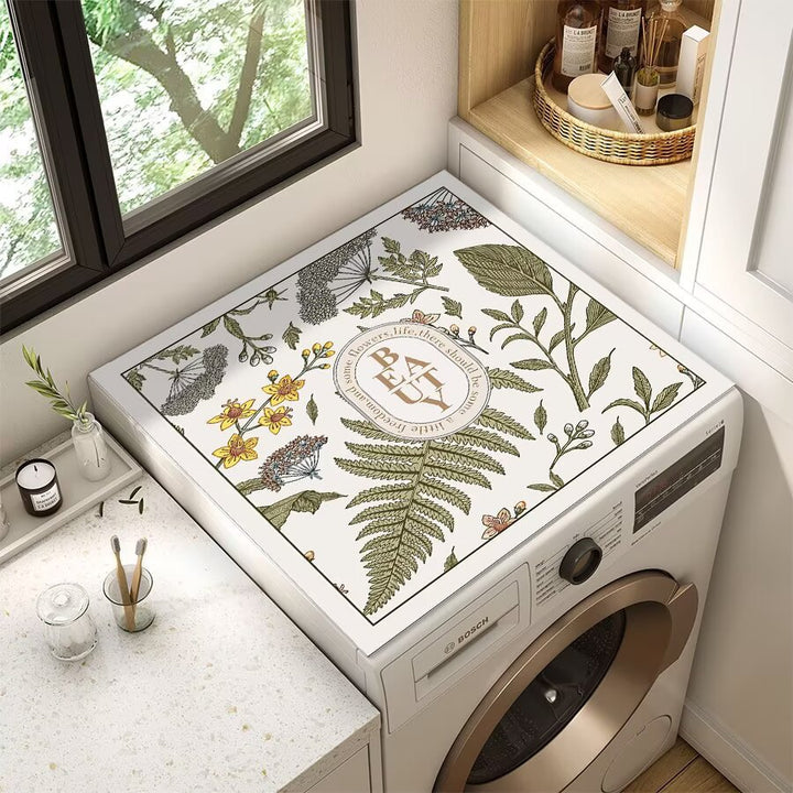 Decorative Floral Laundry Counter Mat Bowlift