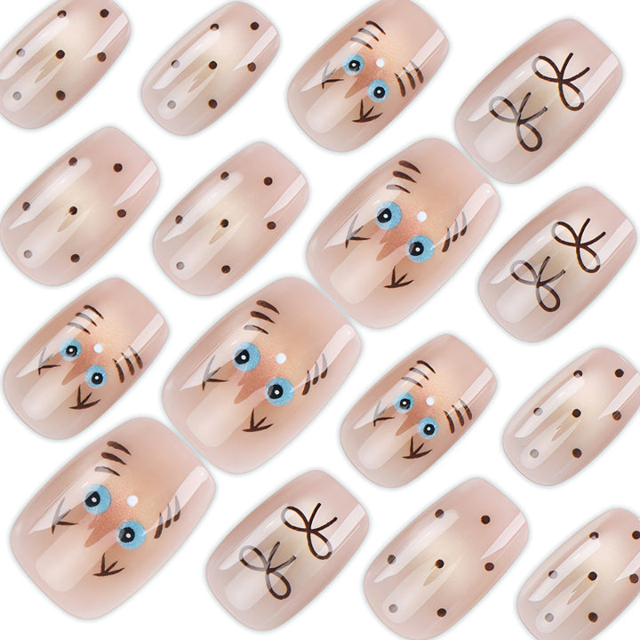 Playful Character Press-On Nails Bowlift