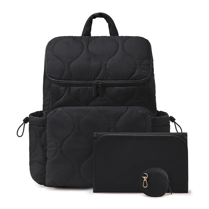 Fashionable Padded Backpack with Removable Cosmetic Organizer Bowlift