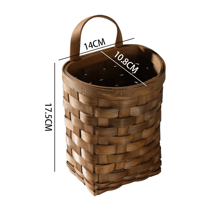 Handcrafted Wicker Storage Cylinder Bowlift
