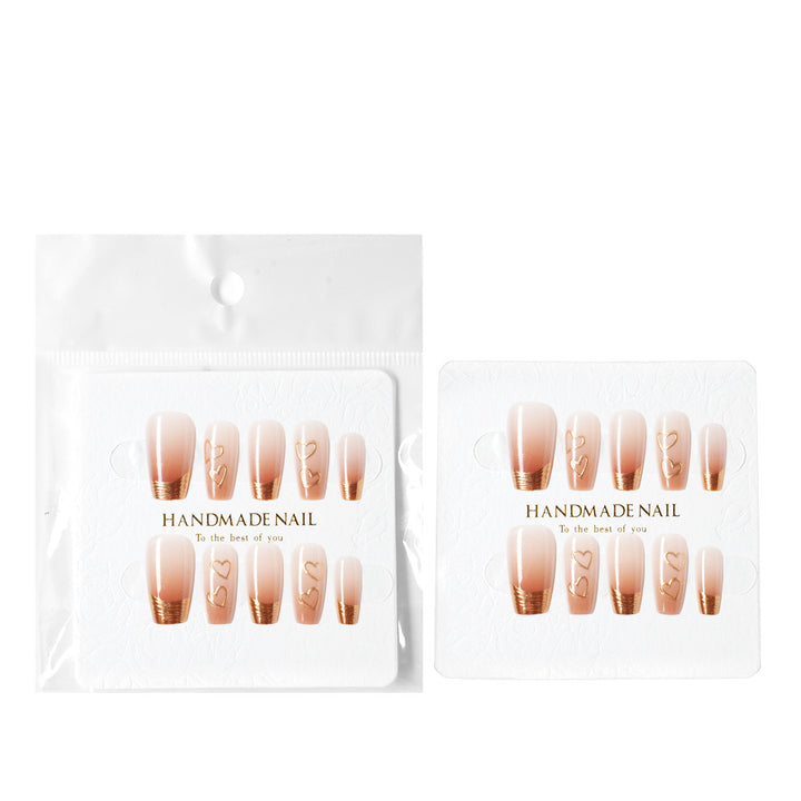 Intricate Nail Art Press-On Tips Bowlift