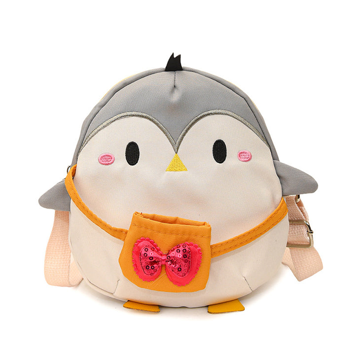 Plush children's backpack in cute penguin design Bowlift