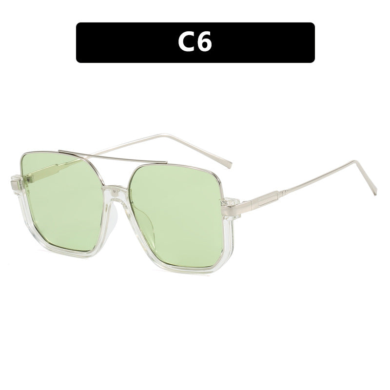 Women oversized sunglasses with trendy square frame and protective UV filter Bowlift