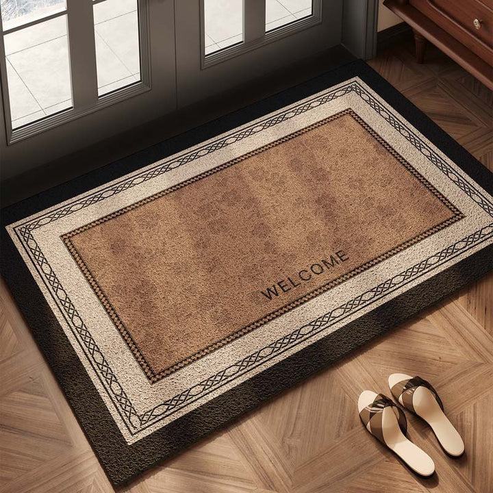 Checkerboard Pattern Welcome Mat Bowlift