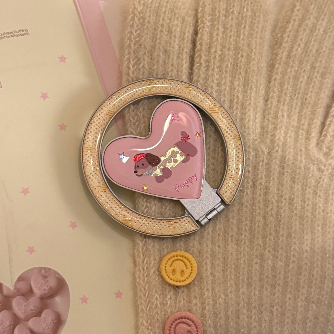 Heart-shaped hand mirror Bowlift