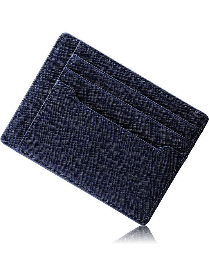 Textured Leather Card Holder Bowlift