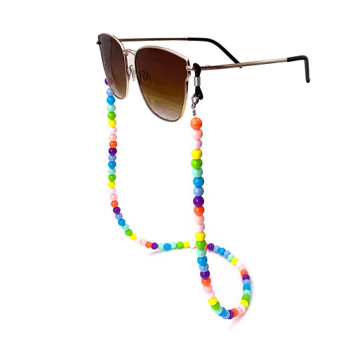 Colorful Beaded Eyewear Retention Chain Bowlift