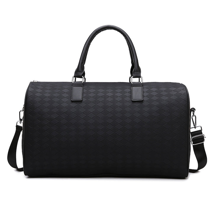 Sporty shoulder bag with structured outer material Bowlift