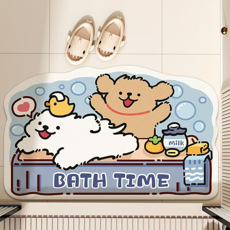 Cartoon Bath Mat Bowlift