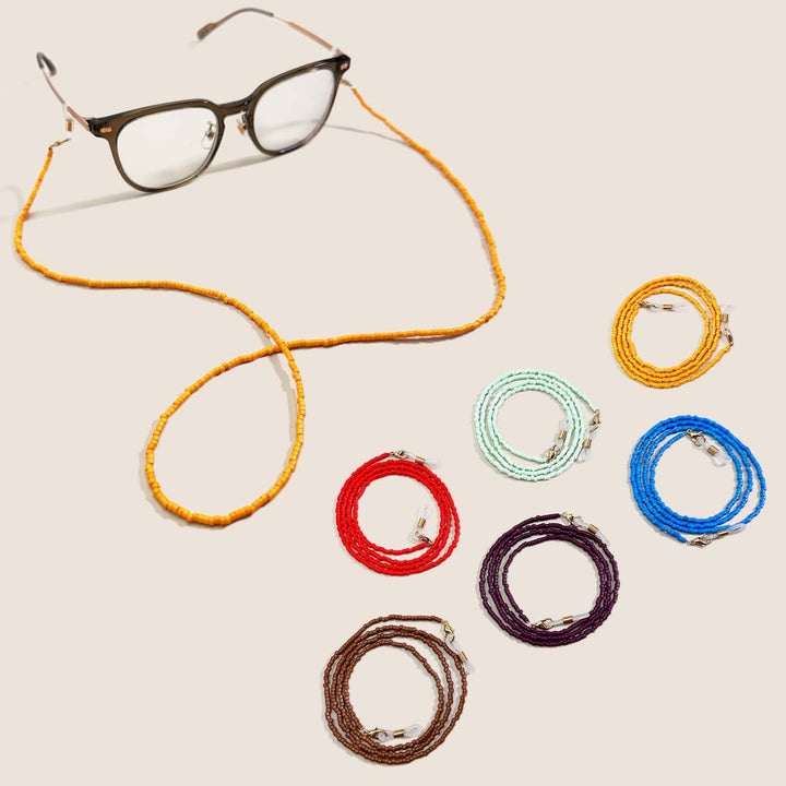 Beaded Eyewear Retainer Chain Bowlift