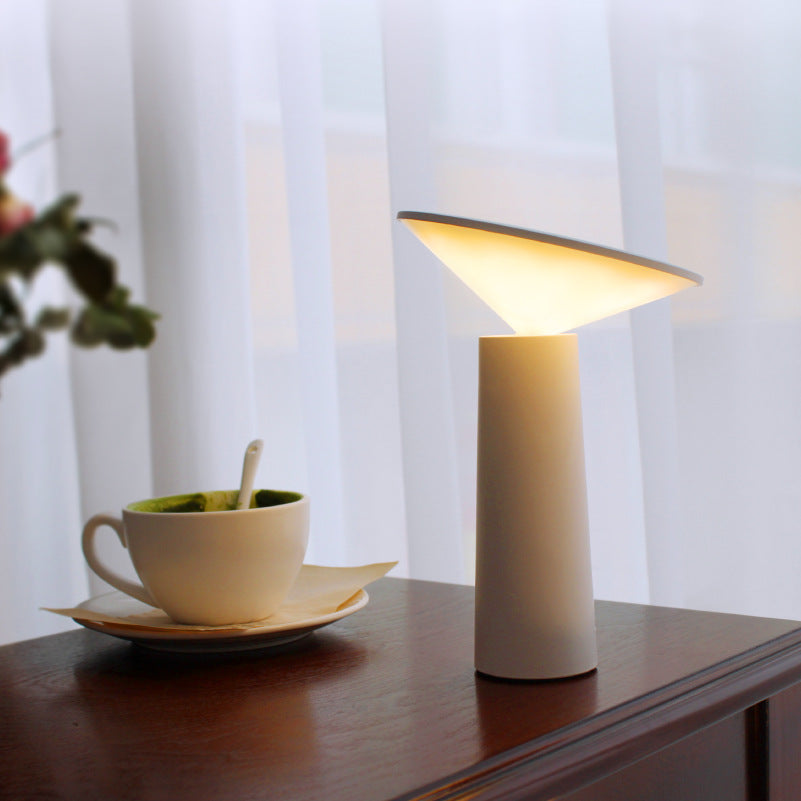 Portable Rechargeable LED Ambient Cone Table Lamp Bowlift