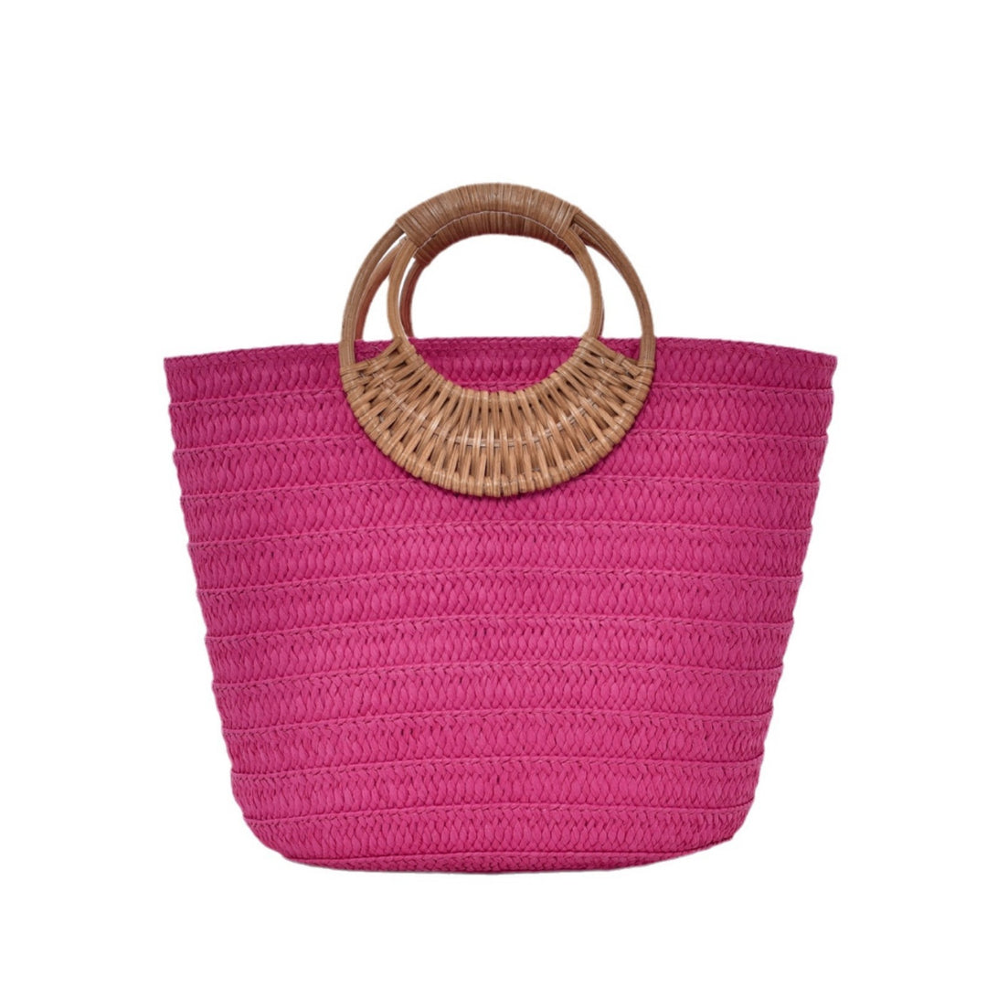 Handbag with Braided Handle Bowlift