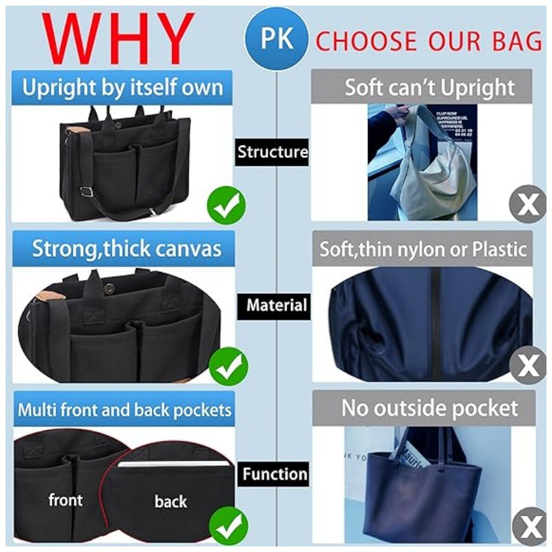 Elegant tote bag with practical compartments Bowlift