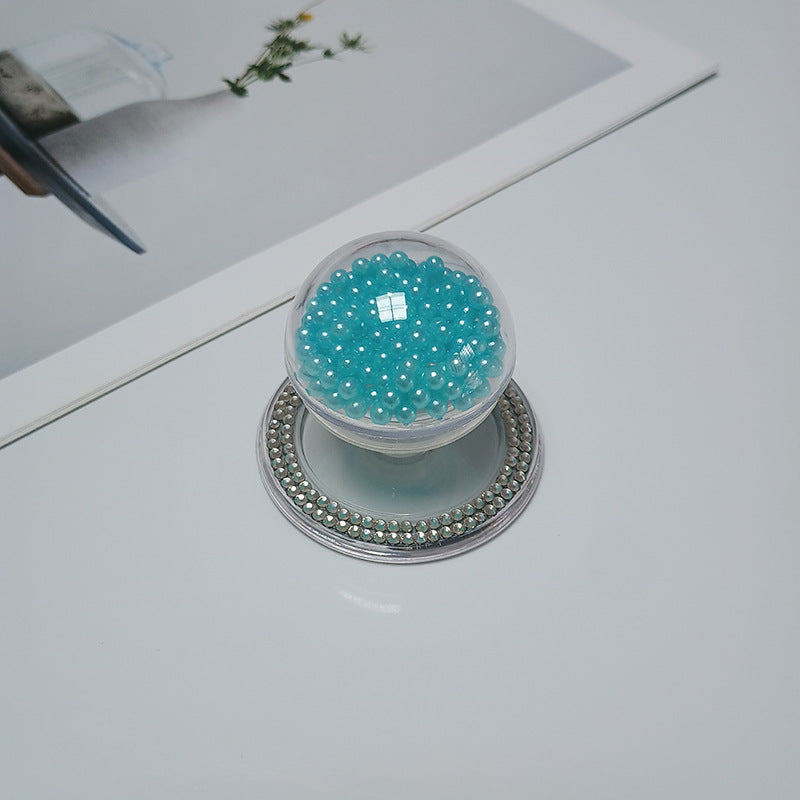Decorative Beaded Cosmetic Mirror Bowlift