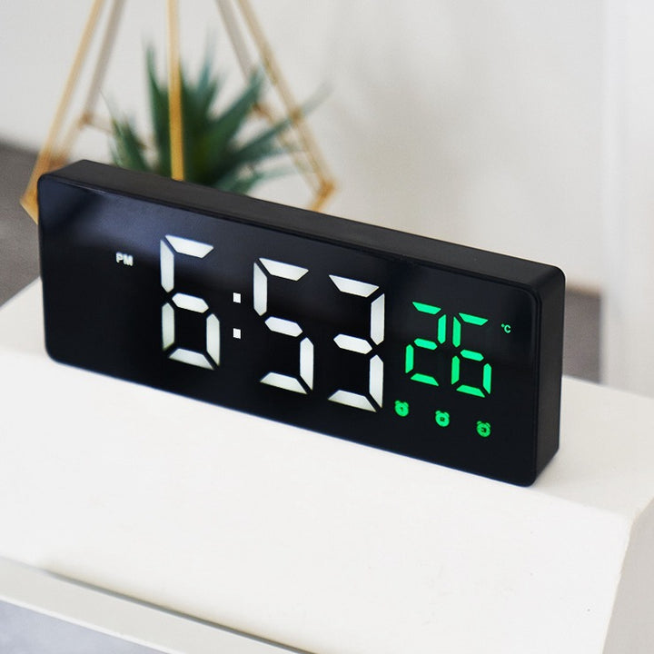 digital alarm clock with mirror Bowlift