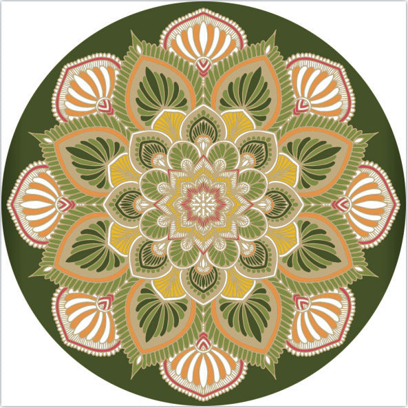 Round Decorative Area Rug Bowlift