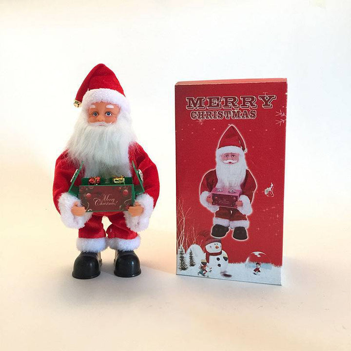 Decorative Santa Claus figure with presents