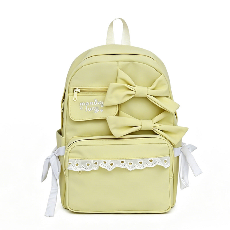Cute Bow-Detail Backpack Bowlift