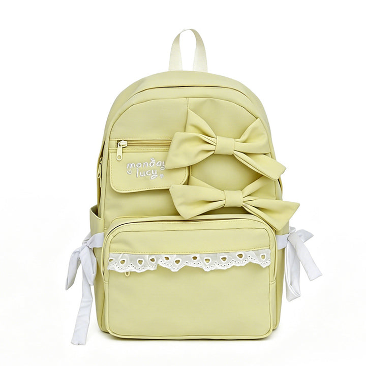 Cute Bow-Detail Backpack Bowlift