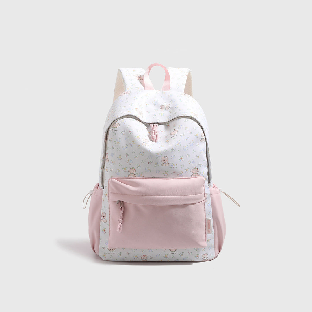 Playful Character Print Backpack Bowlift