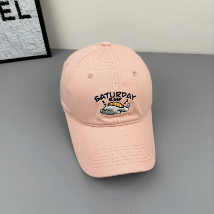 Unisex Playful Embroidered Cap Bowlift