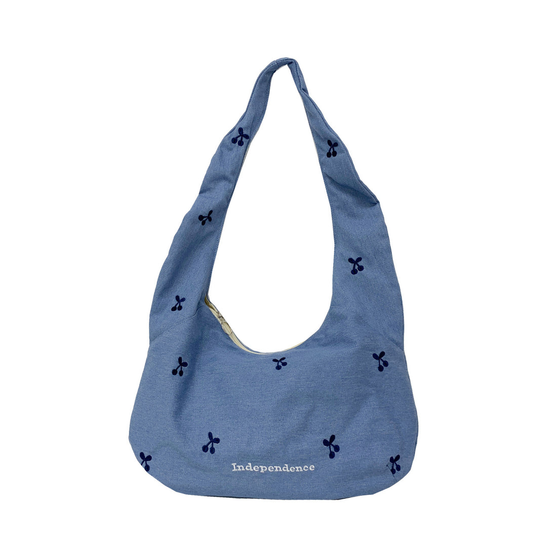 Comfortable shoulder bag with original embroidery motif Bowlift