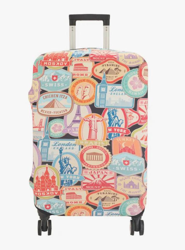 Unisex nan elastic suitcase cover with 3D dog design for trolley, stretchy and scratch-resistant Bowlift