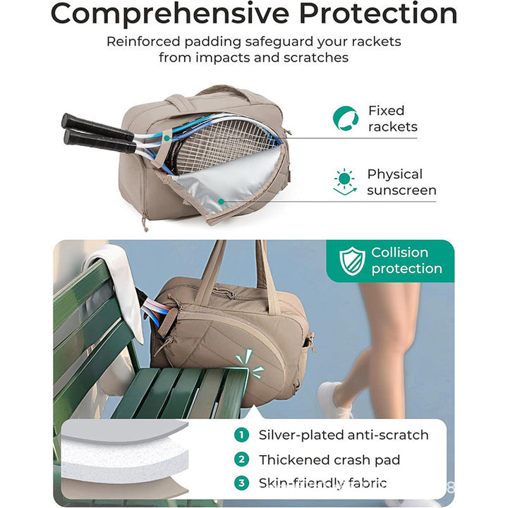 Multi-Functional Tennis Racket Carry Bag Bowlift