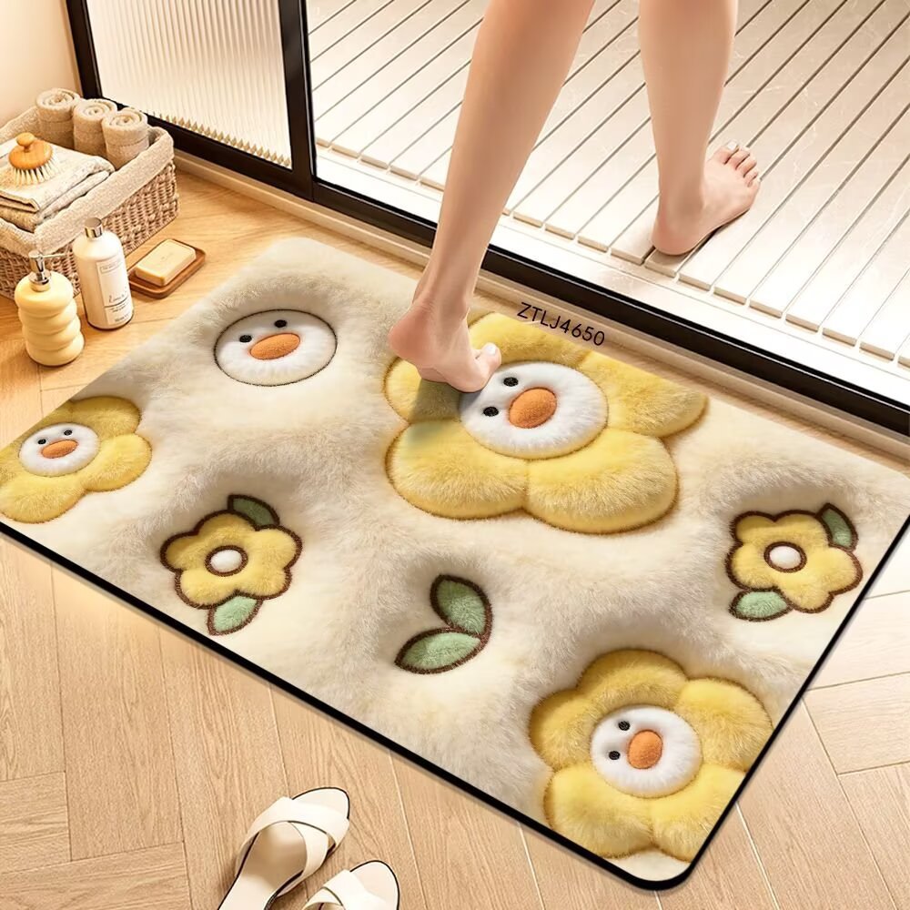 Plush Money-Themed Bath Mat Bowlift