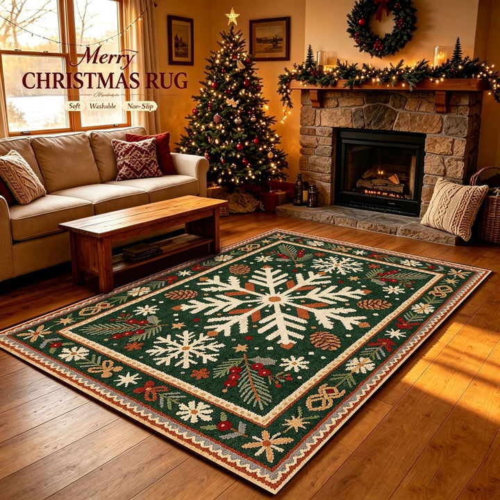 Christmas-Themed Decorative Area Rug Bowlift
