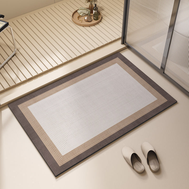 Modern Geometric Bath Mat Bowlift
