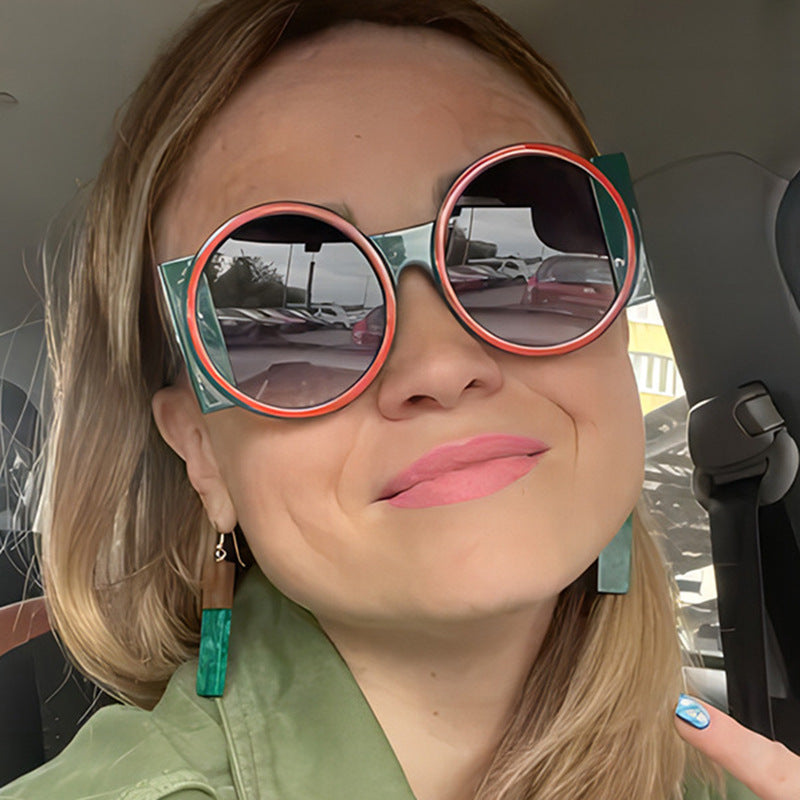 Women's oversized sunglasses with square frame and UV protection Bowlift
