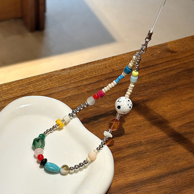 Beaded Charm Eyewear Chain Holder Bowlift
