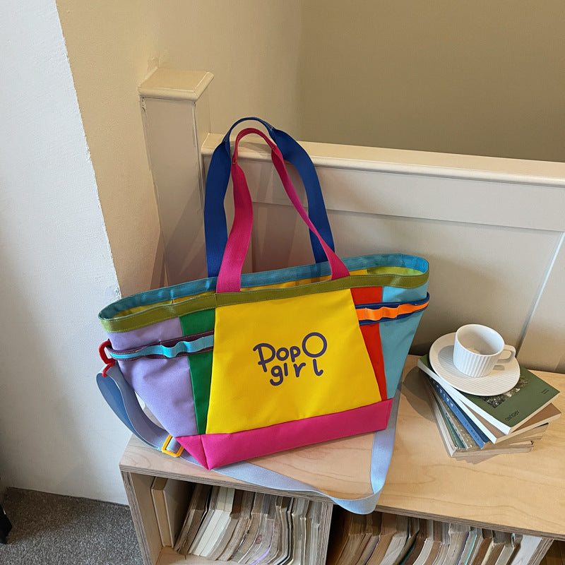 Colorful Multi-Compartment Tote