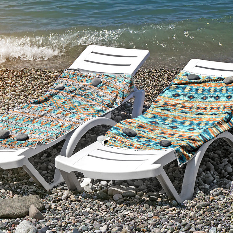 Beach towel made of skin-friendly microfiber with a creative pattern mix Bowlift