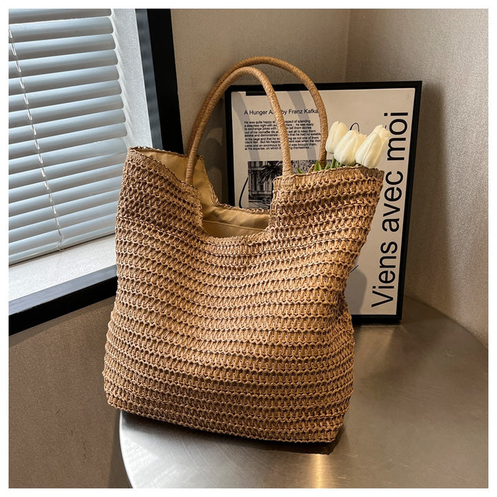 Handmade ven Straw Tote Bag Bowlift