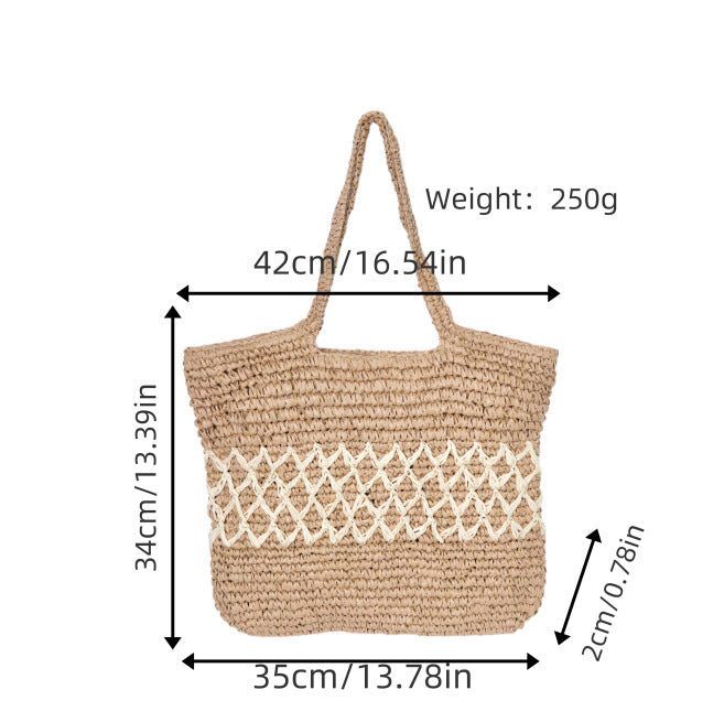 Stackable basket bag with decorative pattern element Bowlift