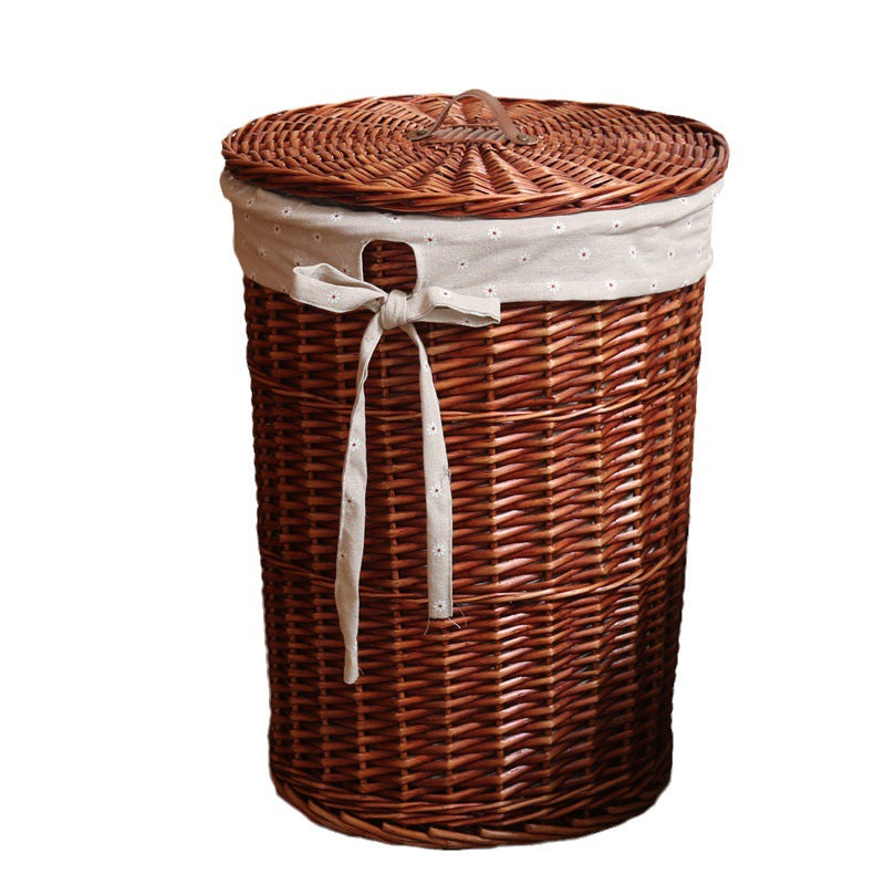 Decorative Woven Laundry Hamper Bowlift
